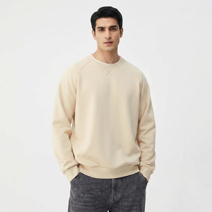 เสื้อสเวตเตอร์ลำลองสำหรับผู้ชาย, ผ้าฝ้าย100% ระบายอากาศได้ดีปักลายพื้นสำหรับใช้ในฤดูหนาว - Product Image 1