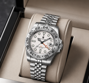 Reloj de Pulsera Corgeut de Lujo para Hombre, de Cuarzo, con Movimiento Suizo RONDA 515 <span class=keywords><strong>GMT</strong></span>, Cristal de Zafiro, Resistente al Agua 10 ATM, Doble <span class=keywords><strong>Hora</strong></span> - Product Image 6