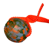Jouet à mâcher pour chien LY Dog Rope Ball, écologique, en mousse EVA hautement élastique, durable, résistant, interactif, pour chiens de taille moyenne.