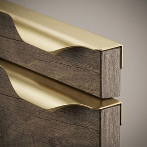 Poignée <span class=keywords><strong>de</strong></span> meuble en aluminium en forme <span class=keywords><strong>de</strong></span> L, profilé intégré, longue bande, finition argent brossé, pour armoire <span class=keywords><strong>de</strong></span> projet d'appartement - Product Image 3
