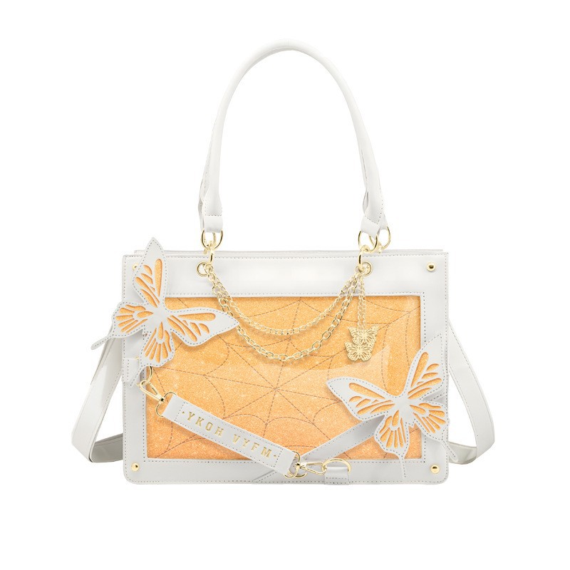 Papillon blanc orange