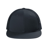 Casquette Trucker structurée à 6 panneaux, visière plate, personnalisable avec broderie, dos en maille réglable, fermeture Snapback, prix usine