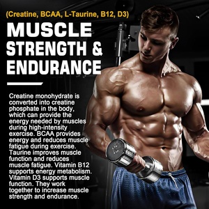 Vitadiscovery Gommose per Adulti per lo Sviluppo Muscolare con Creatina Monoidrato, BCAA, D3, B12, Integratore Energetico, <span class=keywords><strong>4</strong></span> Gommose al Giorno, Nutrizione Sportiva - Product Image 4