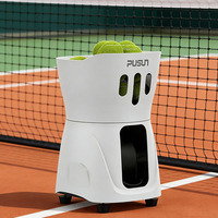 Lanceur de balles de pickleball PT Mini, machine d'entraînement professionnelle portable avec rotation variable et contrôle à distance par application pour les enfants