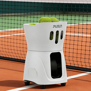 Lanceur de balles de <span class=keywords><strong>tennis</strong></span> miniature PT, machine d'entraînement portable avec rotation variable et contrôle par application à distance - Product Image 2