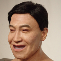 Masque en silicone souple à sensation tactile réaliste, peint à la main, personnalisable haut de gamme pour utilisation avec un robot humanoïde