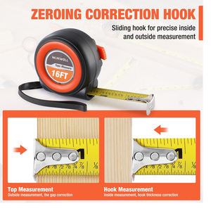 Wholesale Customized Logo ABS Steel Case TPR Coating 3M 5M 7.5M 8M Household Auto Lock Hardware Metric Measuring <b>Tape</b> for Hand - Product Image 2