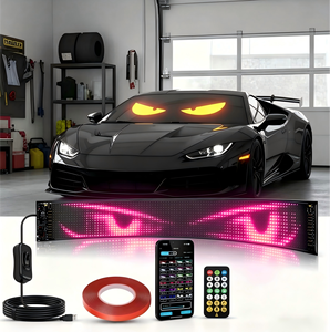 Pantalla LED Flexible Luminosa para Coche, Letrero Ojo de Diablo, Control Remoto por APP, Panel de Matriz Programable, Animación de Texto, Adhesivo para Ventana de Coche - Product Image 1
