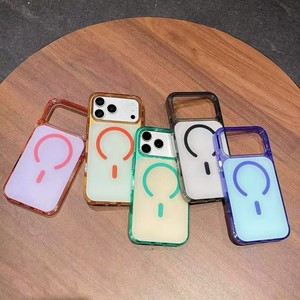 Funda Transparente para Teléfono con Atracción Magnética, Color Macaron, para iPhone 17 16 15 14 13 12 Pro Max, Resistente a Impactos - Product Image 2