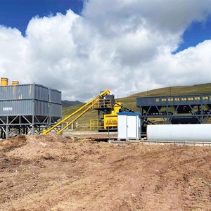 25 M3 bis 100 M3 Anhänger Mobile Beton mischa nlage mit Fundament beton anlage Elektrische mobile Beton mischa nlage - Product Image 4