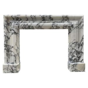 Cheminée en marbre pour alto Calacatta personnalisée sur fond blanc avec veines noires Design moderne pour salon <span class=keywords><strong>de</strong></span> luxe - Product Image 1