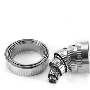 Stainless Steel <b>Cookie</b> <b>Cutter</b> 14 Pieces Cake Mold Set Round Biscuit Mold - Product Image 4