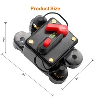Portafusibles de Circuito en Línea para Audio de Coche, Impermeable, Tipo MCB, Corriente Nominal de 40A-300A