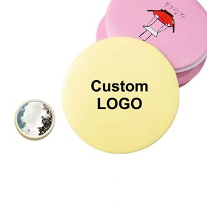 YY065 Custom Logo Cosmetic <b>Mirror</b> with Single Side <b>Small</b> Round Design for Personalized Use Featuring Labeling - Product Image 1