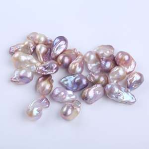 <span class=keywords><strong>Prix</strong></span> de gros usine Perles baroques violettes 14-18mm Perles baroques d'eau douce pour la fabrication de bijoux - Product Image 2