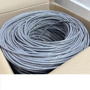 Cat5e Cat6 Cat 6 Cat7 UTP STP SFTP blindado 23AWG <span class=keywords><strong>4</strong></span> pares BC cobre puro Lan <span class=keywords><strong>Ethernet</strong></span> Cables de red 305m Interior Exterior - Product Image 4