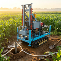 Petite plateforme de forage de puits d'eau, profondeur 200 m, pour le forage et l'exploration de puits.