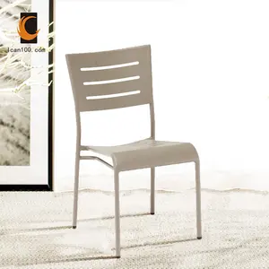 New Design Metal Banquet Chair Arm French Modern Metal Leisure Cafe Room Dining Chairs
