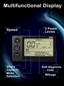 Dài phạm vi 120km có thể gập lại xe đạp điện đôi 48V 10.4ah Pin lithium tích hợp thông minh Kỹ Thuật Số chu kỳ điện - Product Image 6