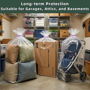 <b>Extra</b> <b>Large</b> Clear Recyclable LDPE Gravure <b>Printed</b> Plastic Storage Bags for Luggage Suitcase - Product Image 6