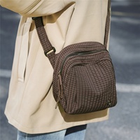 Sac à bandoulière léger SAIDING Bao Bei You 867, style japonais minimaliste, fermeture éclair, nylon, sangle simple, pour femmes