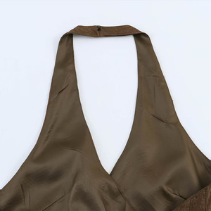 ZATRHMBM Summer 2026 New Arrivals: Stylish Women's <strong>Top</strong> featuring <strong>Sequin</strong> Embellishments Retro-Inspired, Sexy Halter-Neck Design - Product Image 6