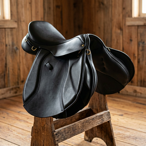 Silla de montar inglesa de cuero de alta calidad, la más vendida, con estructura de madera para carreras y resistencia a un precio económico - Product Image 3