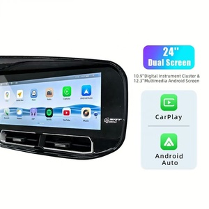 24 ''डुअल स्क्रीन एंड्रॉयड कार डीवीडी प्लेयर डिजिटल इंस्ट्रूमेंट क्लस्टर डोड-ज चैलेंजर के लिए डिजिटल इंस्ट्रूमेंट क्लस्टर है 2013-2025 डैशबोर्ड - Product Image 4