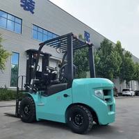 Chariot élévateur électrique compact FBANG CPD20 avec mât pour conteneurs, pneus pleins non-marquants à 4 roues pour services de livraison légers