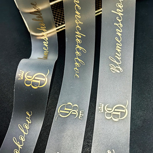 <span class=keywords><strong>Cinta</strong></span> de TPU <span class=keywords><strong>Transparente</strong></span> Personalizada <span class=keywords><strong>al</strong></span> <span class=keywords><strong>por</strong></span> <span class=keywords><strong>Mayor</strong></span>, de Lujo, de 4 cm (1.5 Pulgadas), con Logotipo de Marca Impreso en Tinta Dorada, para Regalo - Product Image 3
