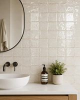 Carreaux muraux en céramique de bonne qualité, carreaux muraux pour cuisine, carreaux muraux pour salle de bain, 200x200 mm, couleur beige, impression jet d'encre, design bleu