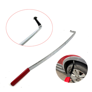 Gancio per Riparazione Ammaccature in Acciaio Inox da 47cm, Leva per Riparazione <span class=keywords><strong>Carrozzeria</strong></span> Auto Spessa 4mm con Custodia Rigida per Ammaccature Lineari Lunghe - Product Image 4