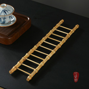 Zhuqige Bamboo Teacup Rack Square Multifunctional Drying Rack For Tableware Storage Ornament - Product Image 3