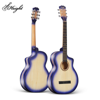 Guitare acoustique professionnelle avec finition mate, 38 pour débutant, vente en gros, service OEM en chine