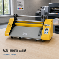 Mesin Laminasi Sampul Buku Elektrik ke Manual, Label Warna, Harga Terjangkau, dengan Film Dingin, Mesin Laminasi Roll A3 Lengkap FM358