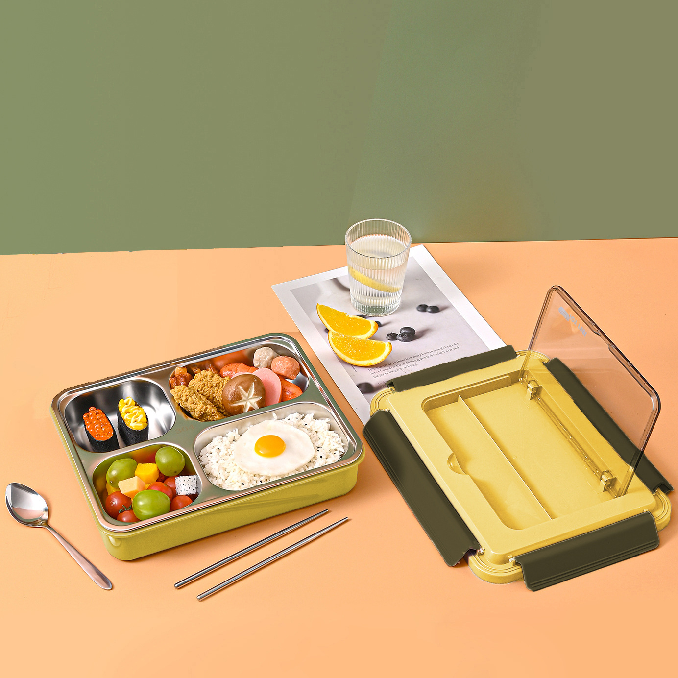 1350ml jaune, 4 grilles