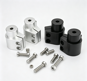 Kundenspezifischer hochpräziser eloxierter CNC-gefertigter OEM-Motorrad-Lenkererhöhungsservice zur Motorrad-Höhenverstellung und Umrüstung - Product Image 2