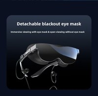 Consoles de jeu 3D à écran géant V60, sans fil, champ de vision de 70 degrés, résolution 1080P, lunettes intelligentes VR/AR tout-en-un