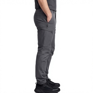 Pantalon convertible de voyage pour homme, pantalon de randonnée convertible à fermeture éclair, pantalon d'extérieur imperméable, séchage rapide, léger, pour la pêche - Product Image 2