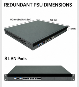 อุปกรณ์เครือข่ายแบบติดตั้งบนแร็ค B860 8 LAN 1U ใช้ Intel Core Ultra 245K 265K รองรับ 2 พอร์ต 5GbE ไฟร์วอลล์เซิร์ฟเวอร์ OCP Edge AI Gateway - Product Image 3