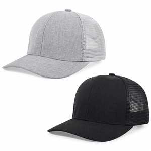 Vente en gros de casquettes Snapback à bord incurvé 6 panneaux casquette de camionneur en maille vierge casquette de camionneur personnalisée - Product Image 2
