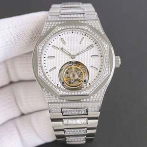 Reloj Mecánico de Alta Gama con Cristal de Zafiro Original de Primera Calidad, Doble Zona Horaria, Reloj de Lujo Automático para Hombre de Negocios, Pateks - Product Image 3