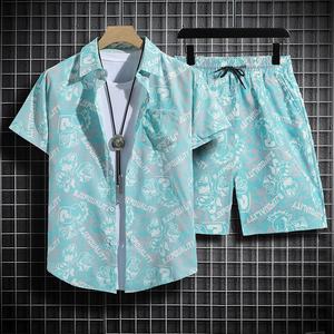 Camicia da <span class=keywords><strong>uomo</strong></span> retrò da spiaggia in stile hawaiana stile Hong Kong floreale a maniche corte e ampia abito di <span class=keywords><strong>grandi</strong></span> dimensioni per <span class=keywords><strong>abbigliamento</strong></span> estivo - Product Image 4