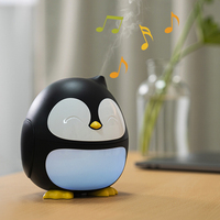 Vente chaude bébé Peguin 180ml bruit blanc musique ambiante veilleuse diffuseur USB-C Mini humidificateur d'air diffuseur d'arôme à ultrasons