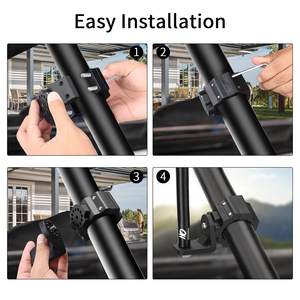 Accessoires <span class=keywords><strong>RZR</strong></span> et support de lumière de fouet Maverick X3, support de drapeau UTV en alliage d'aluminium, rotation à 360, pour <span class=keywords><strong>cage</strong></span> de 1.75 à 2 rouleaux - Product Image 6