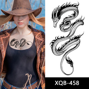 Autocollants de <span class=keywords><strong>tatouage</strong></span> temporaire par transfert d'eau à motifs de dragons variés, faux tatouages de mode pour la moitié du bras, pour la décoration corporelle - Product Image 5