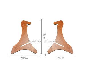 حامل لسان من خشب الزان الصلب عالي الجودة ، حامل مقلاة 42x42x23 ، شعار مخصص - Product Image 6
