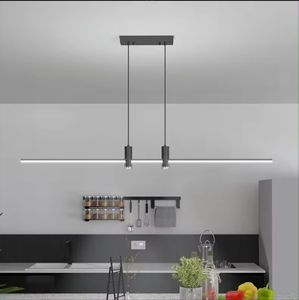 Barra de alta calidad, comedor, luz colgante, moda, dormitorio negro, lámpara colgante, candelabros largos led - Product Image 4