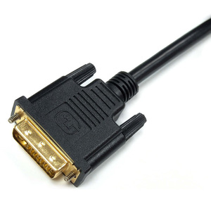 Câble adaptateur DVI 24 + 5 mâle vers HDMI femelle, connecteur vidéo en cuivre noir moulé par injection - Product Image 3