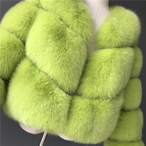2019 di Lusso Delle Donne di Inverno Caldo Giacca di <span class=keywords><strong>Pelliccia</strong></span> <span class=keywords><strong>Verde</strong></span> di Alta Qualità <span class=keywords><strong>Cappotto</strong></span> di <span class=keywords><strong>Pelliccia</strong></span> di Volpe - Product Image 5